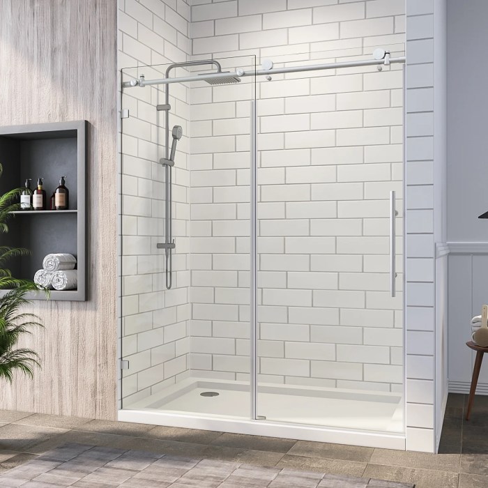 Shower glass doors